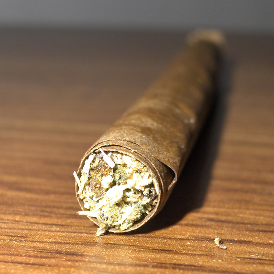 A rolled blunt