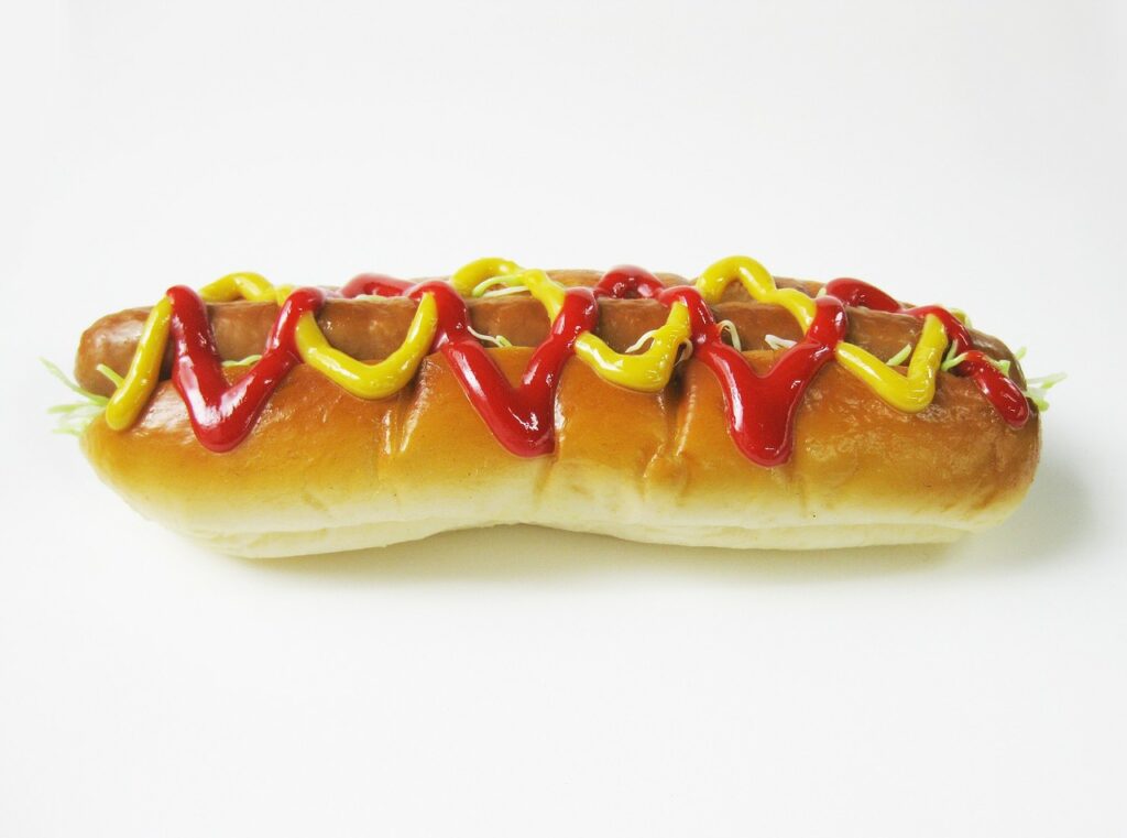 A delicious hot dog!
