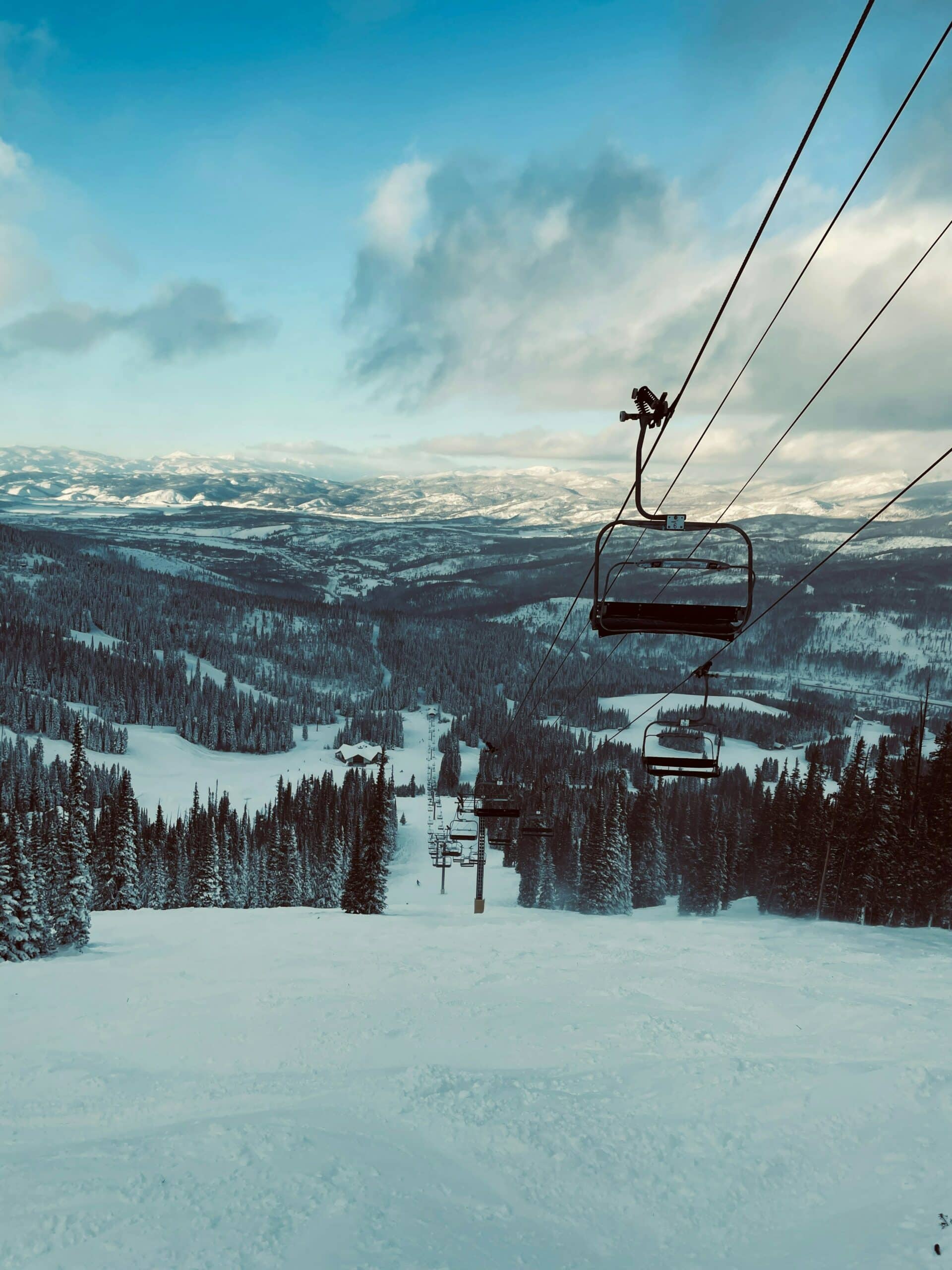 colorado views from ski lift mountain